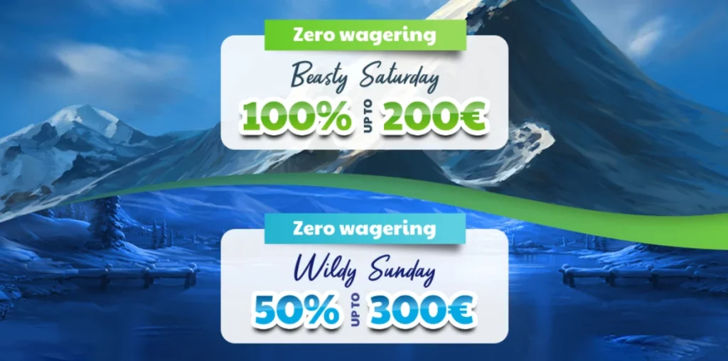 Wolfy Casino Weekend Bonuses