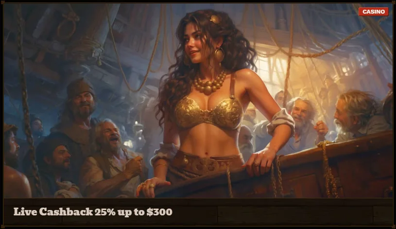 FatPirate Casino Live Cashback