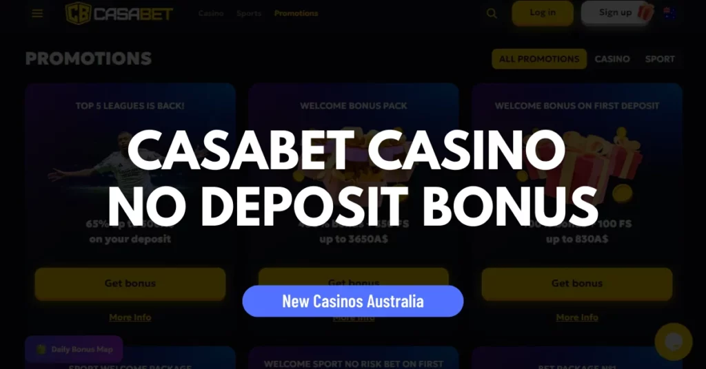 Casabet Casino No Deposit Bonus